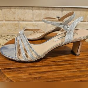 Nina New York Silver Dressy Sandals